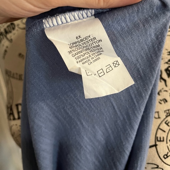 Beautiful light blue shirt with lace design on sleeves - Picture 5 of 5